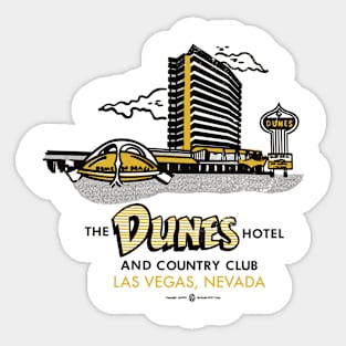 Vintage the Dunes Hotel and Country Club Las Vegas Sticker